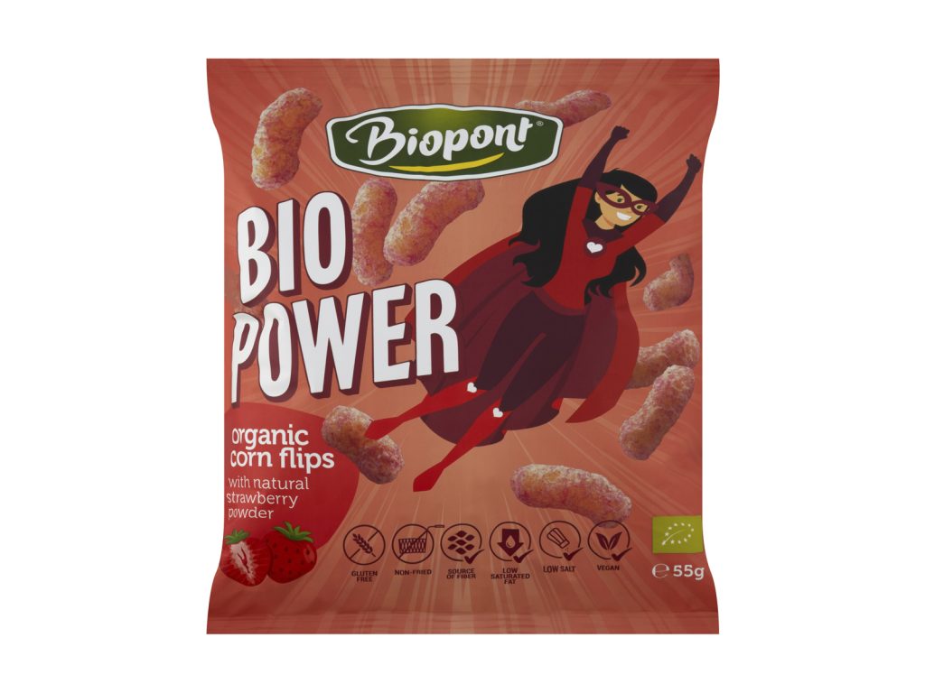 BIO BIOPONT GLUTÉNMENTES BIO POWER EXTRUDÁLT KUKORICA, VALÓDI EPERPORRAL 55G