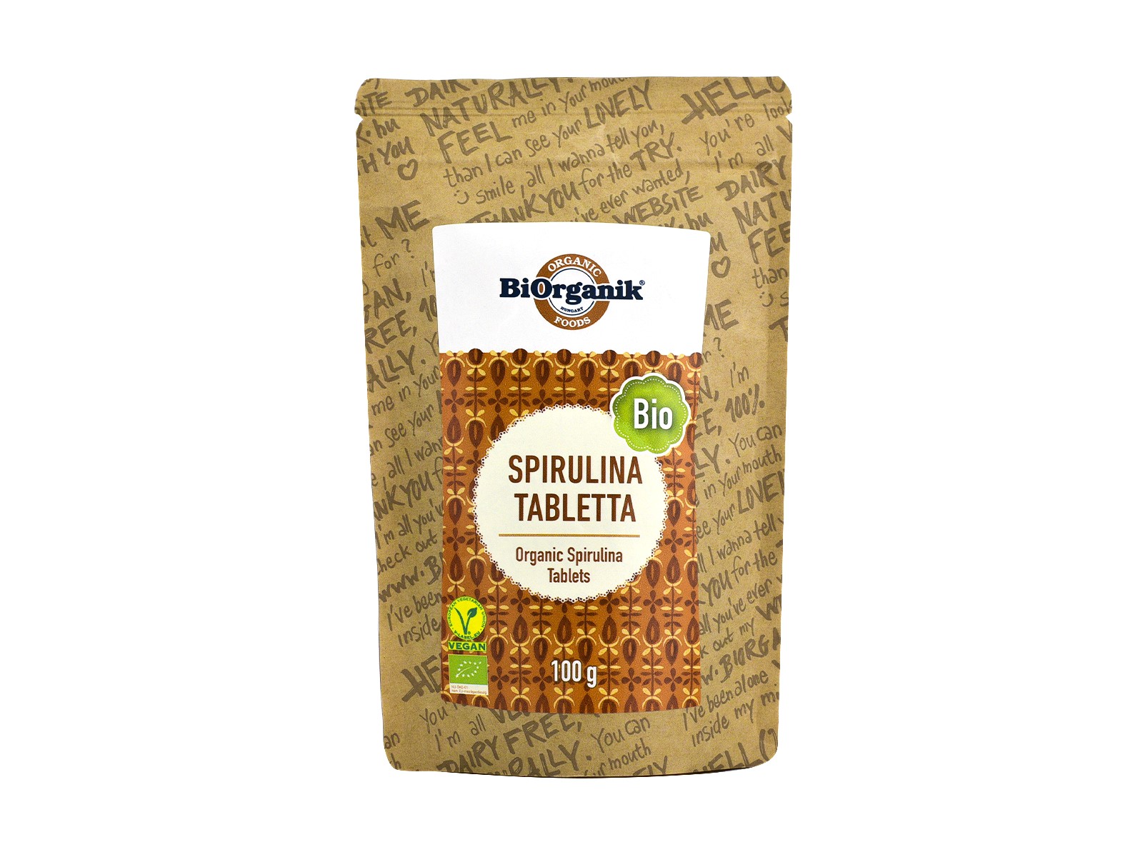 BIO BIORGANIK SPIRULINA TABLETTA 100G