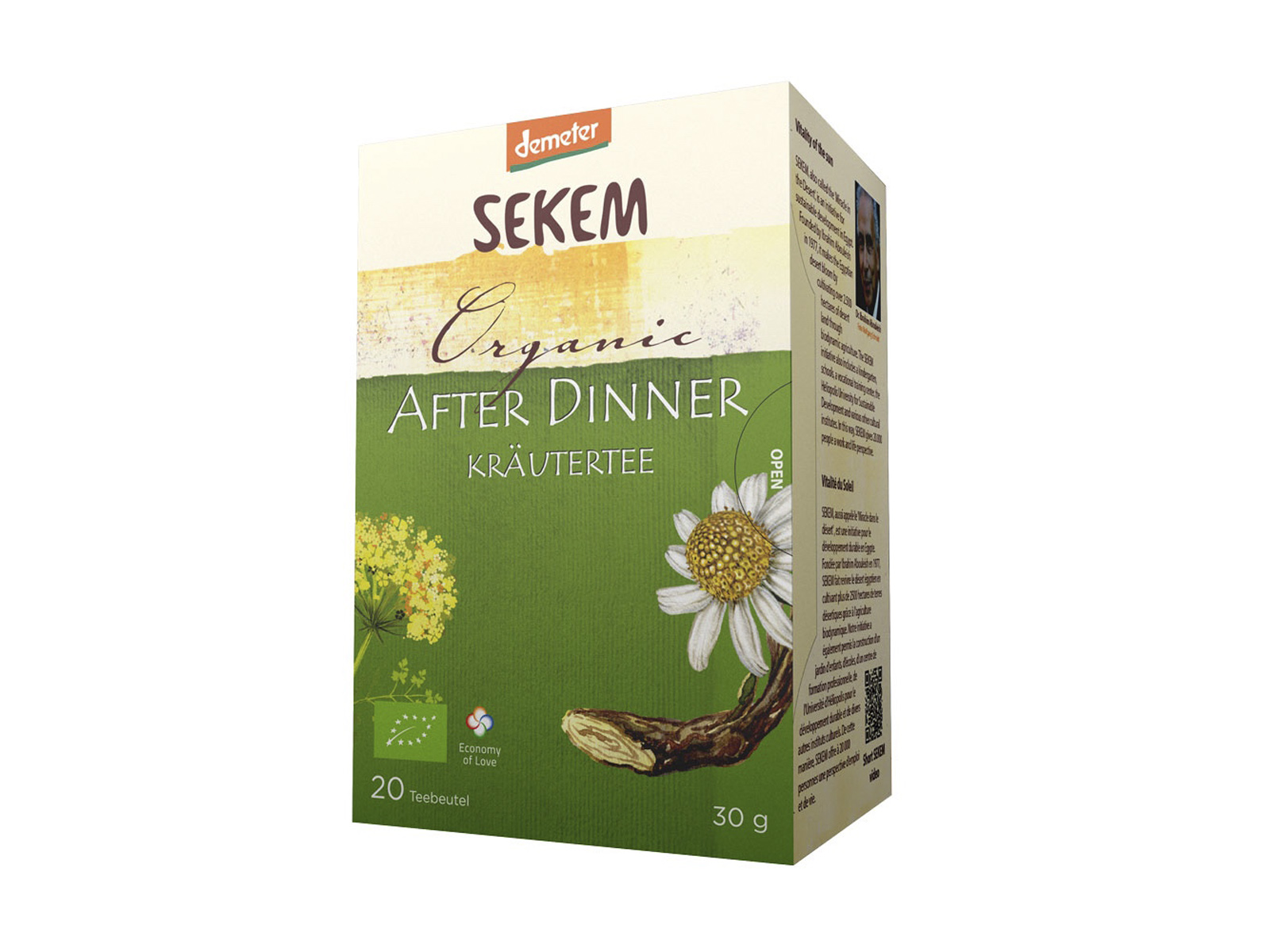 BIO DEMETER SEKEM ÉTKEZÉS UTÁNI TEA FILTERES 20DB