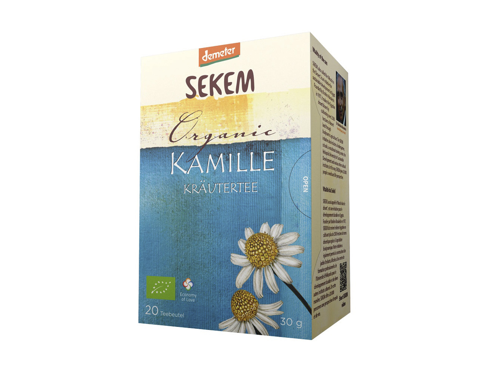 BIO DEMETER SEKEM KAMILLA TEA FILTERES 20DB