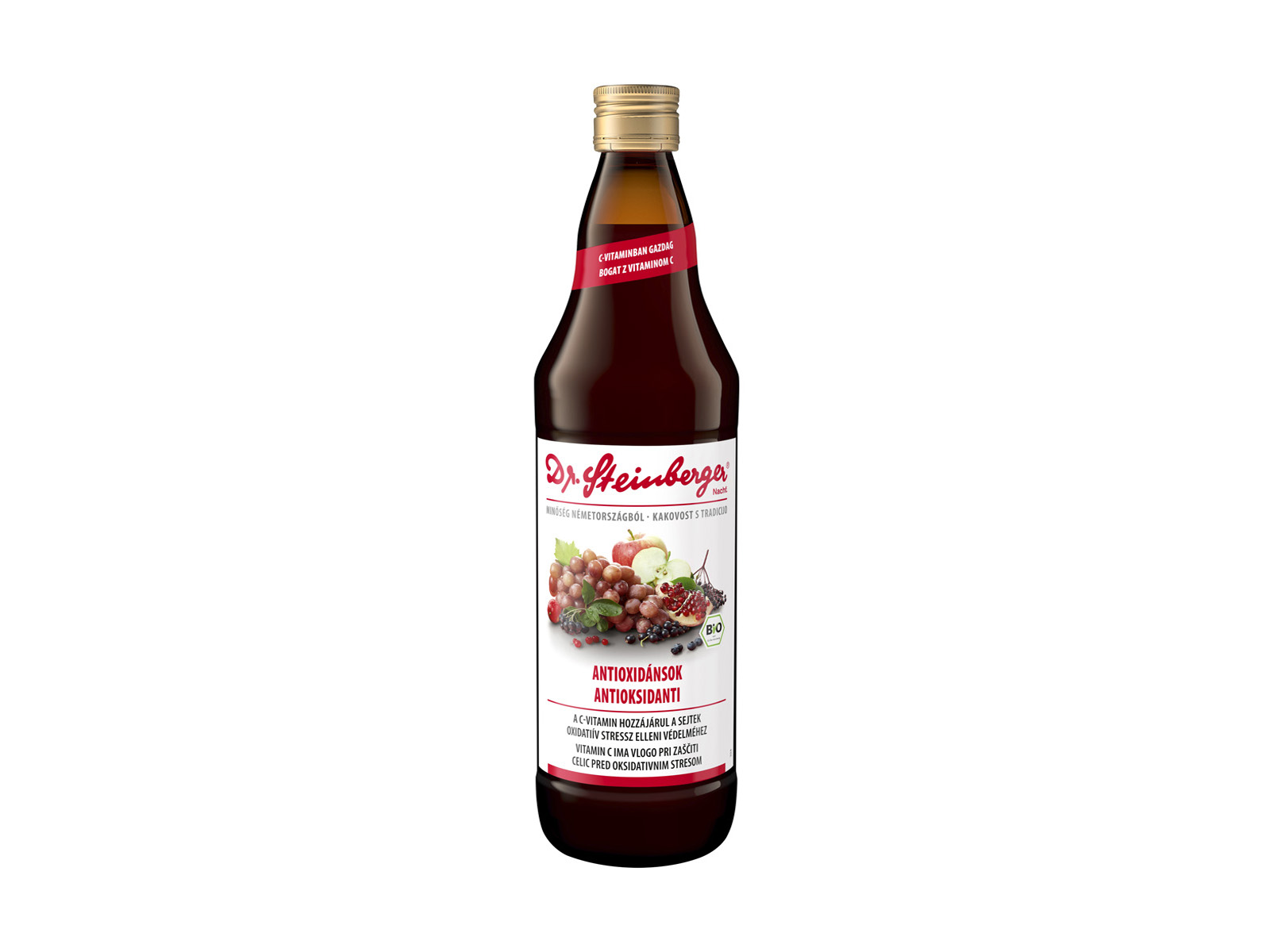 BIO DR.STEINBERGER ANTIOXIDÁNSOK 750ML DRS+50FT BETÉTDÍJ