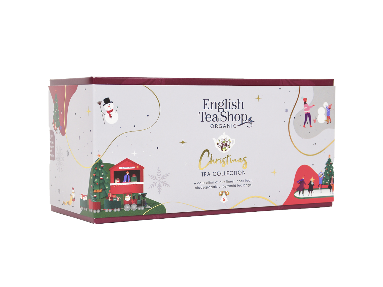 BIO ETS 6 XMAS TREE COLLECTION WHITE KARÁCSONYI FIGURÁS TEAVÁLOGATÁS PIRAMIS FILTER 6DB