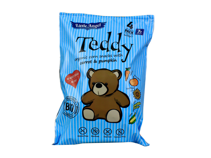 BIO MCCLOYDS TEDDY KUKORICÁS SNACK 4X15G