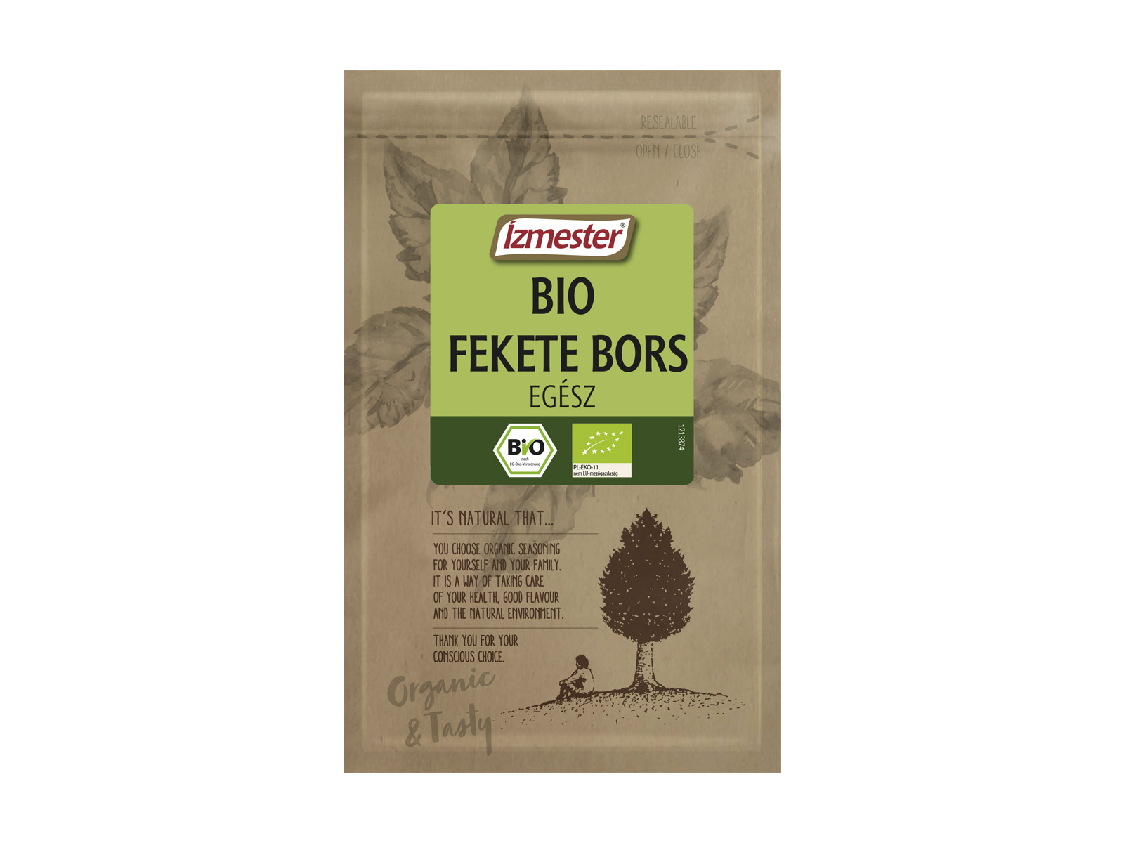 BIO ÍZMESTER FEKETE BORS EGÉSZ 20G