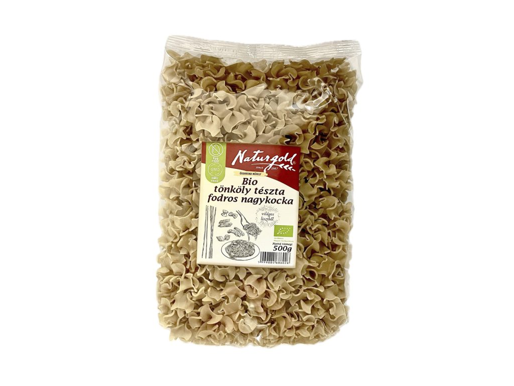 BIO NATURGOLD TÖNKÖLY FEHÉR TÉSZTA FODROS NAGYKOCKA 500G
