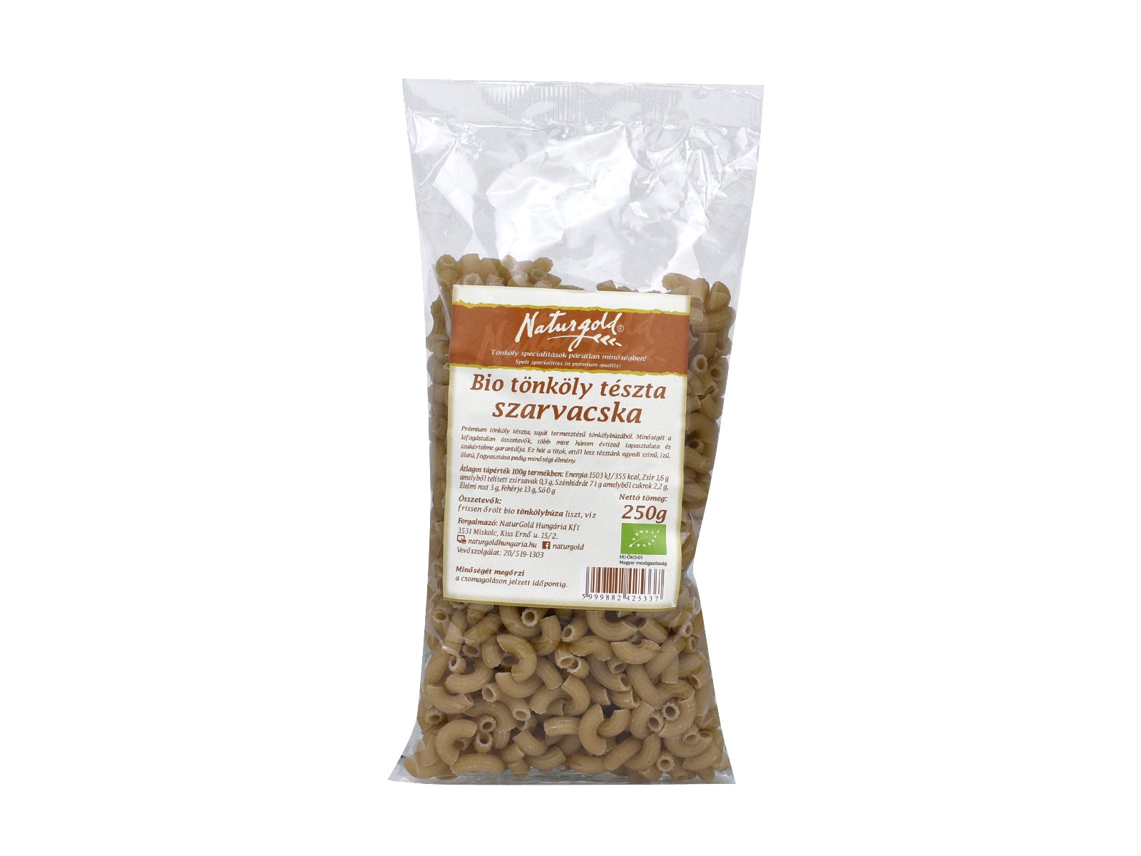 BIO NATURGOLD TÖNKÖLY TÉSZTA SZARVACSKA 250G