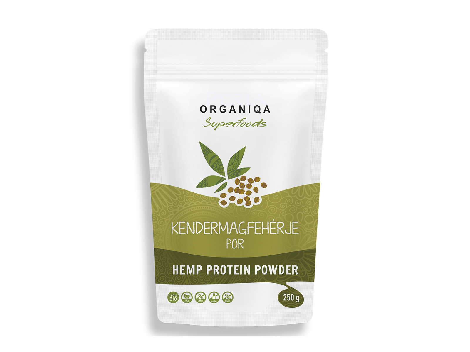 BIO ORGANIQA KENDERMAG FEHÉRJE POR 100% 250G