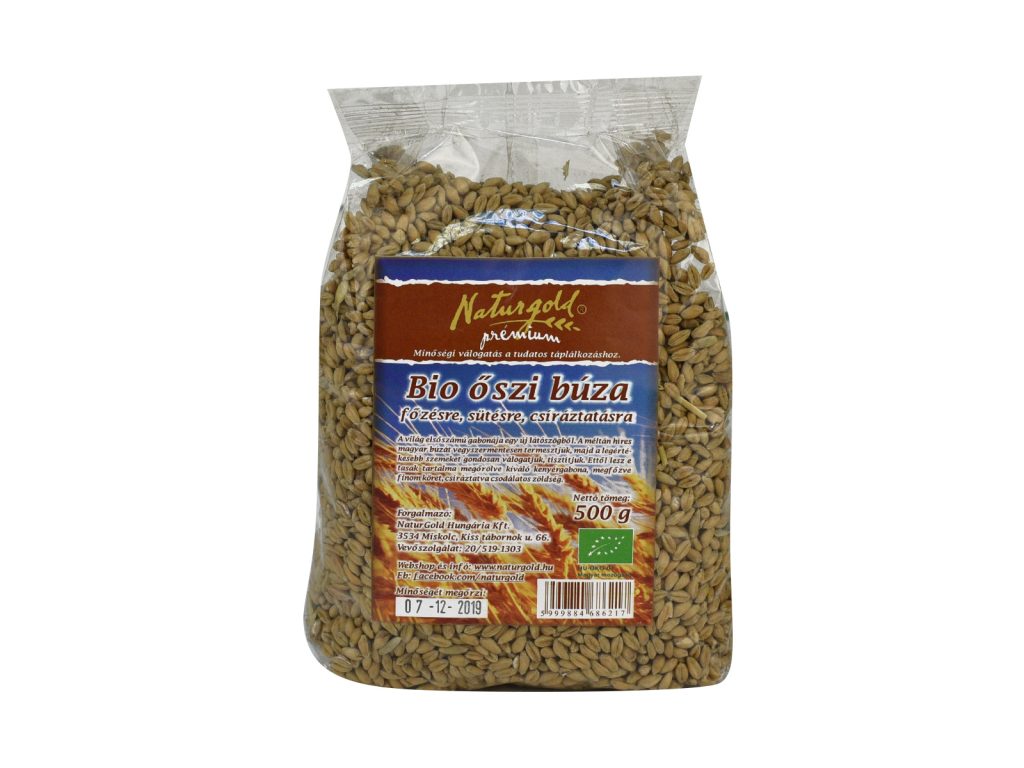 BIO NATURGOLD ŐSZI BÚZA FŐZÉSRE/SÜTÉSRE/CSÍRÁZTATÁSHOZ 500G