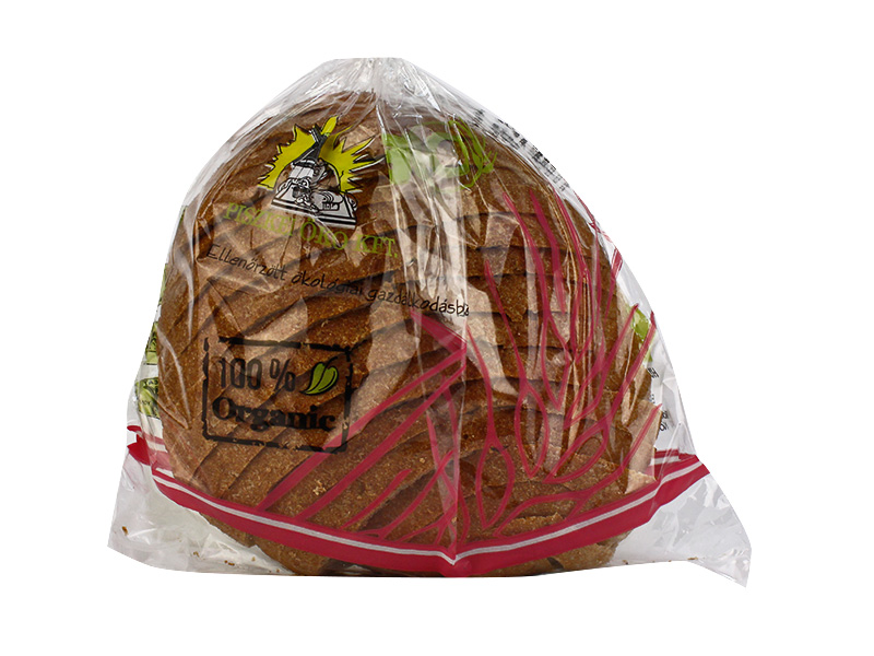 BIO PISZKEI ÉLESZTŐ NÉLKÜLI SZELETELT TELJES KIÖRLÉSŰ KEREK TÖNKÖLYBÚZA KENYÉR 500G