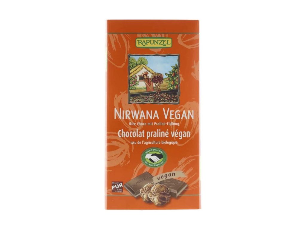 BIO RAPUNZEL NIRWANA VEGAN CSOKOLÁDÉ RIZSTEJJEL ÉS TRÜFFELLEL 100G