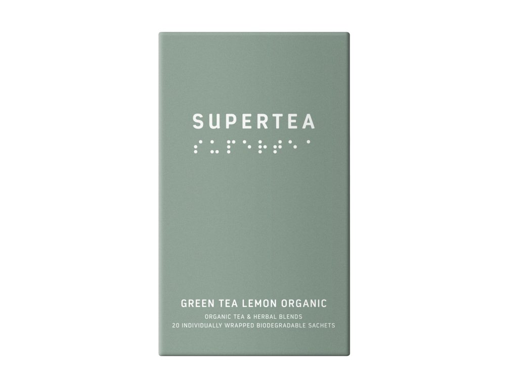 BIO SUPERTEA ZÖLD TEA CITROMOS ÍZBEN FILTERES 20DB