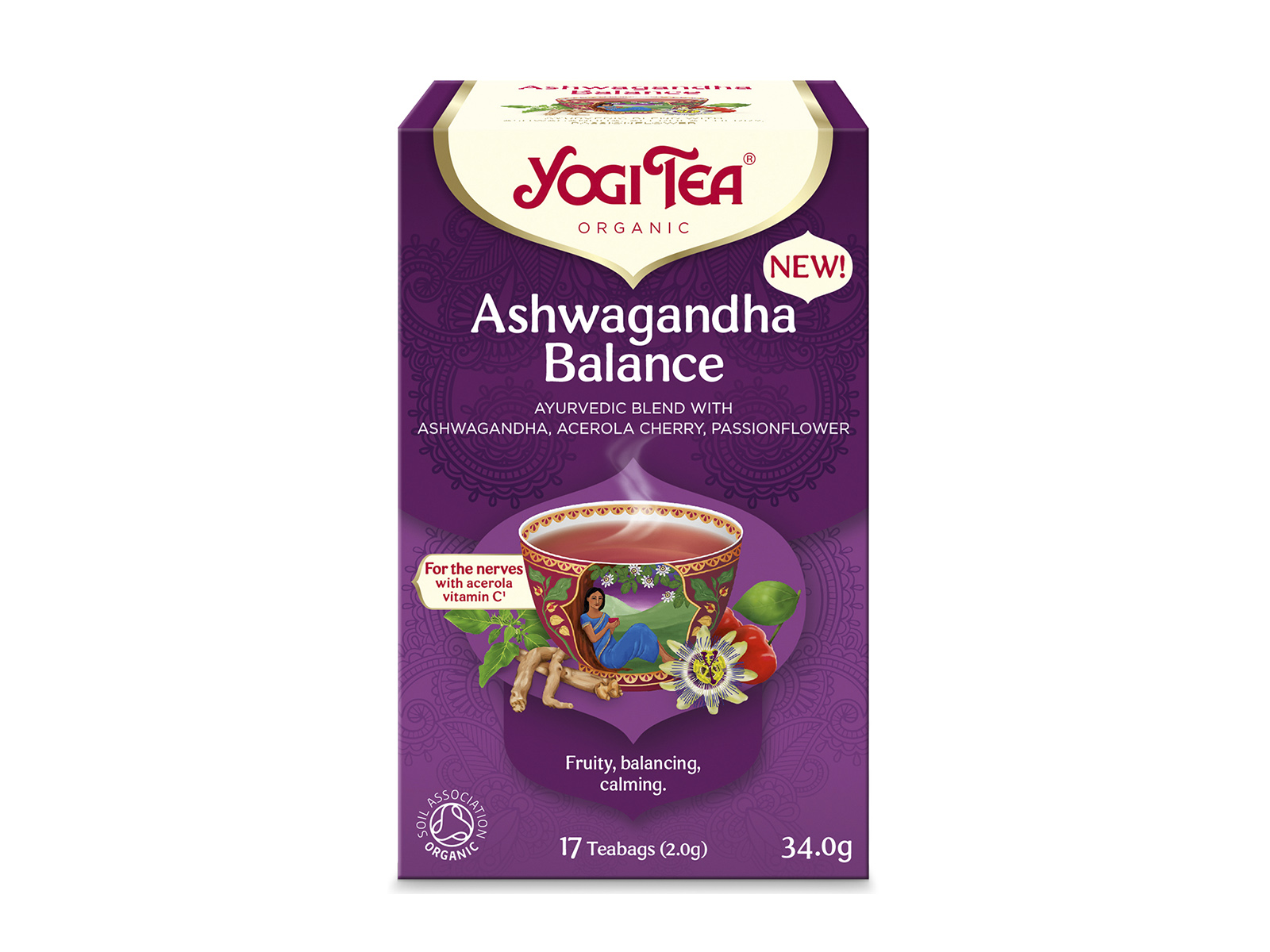 BIO YOGI TEA ASHWAGANDHA EGYENSÚLY AJURVÉDIKUS FILTERES 17DB