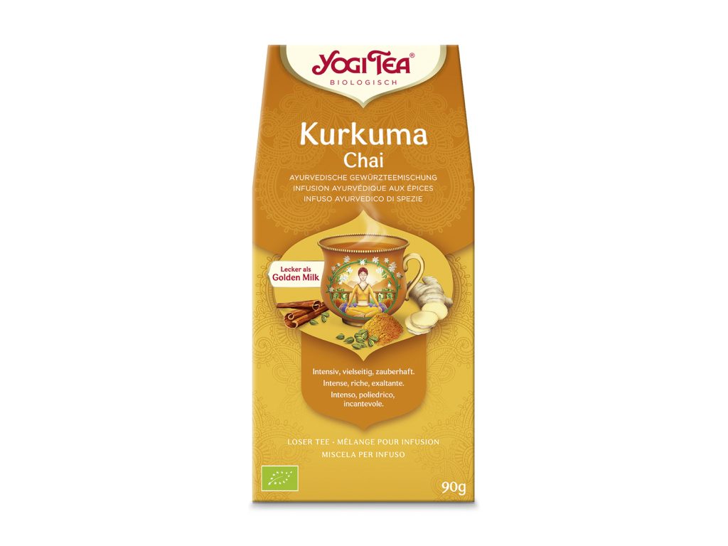 BIO YOGI TEA KURKUMA CHAI SZÁLAS TEA 90G