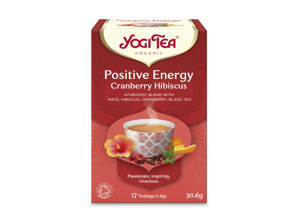 BIO YOGI TEA POZITÍV ENERGIA TŐZEGÁFONYÁVAL ÉS HIBISZKUSSZAL 17DB