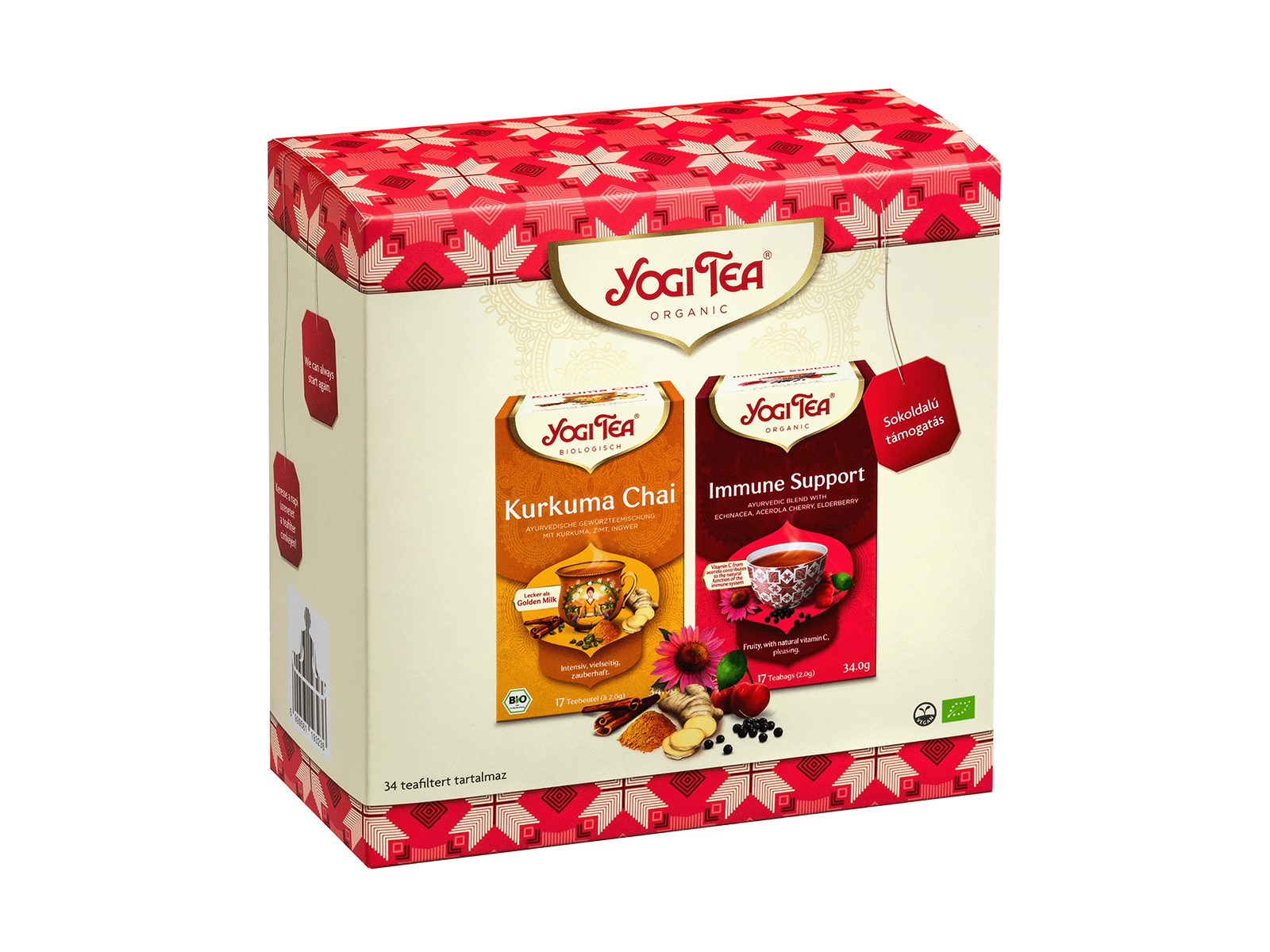 BIO YOGI TEA SOKOLDALÚ TÁMOGATÁS SZETT 34DB