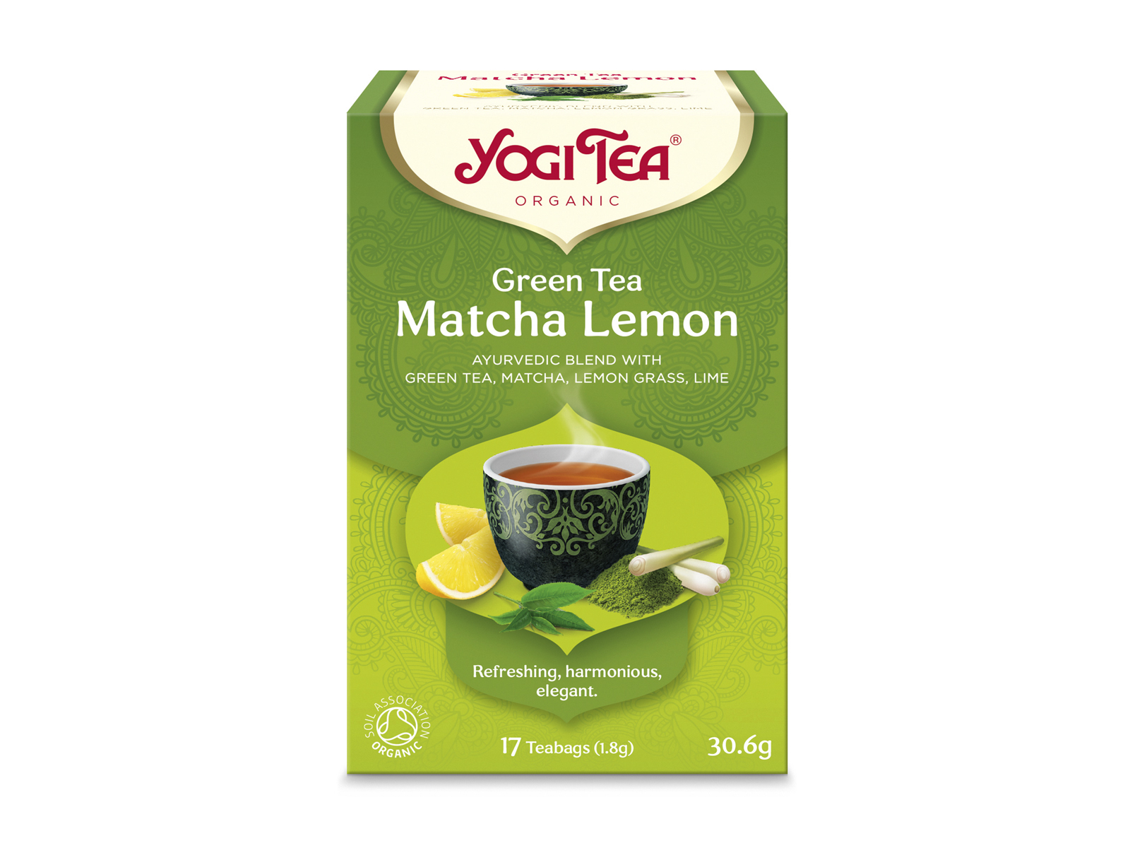 BIO YOGI TEA ZÖLD TEA MATCHA-CITROM 17DB