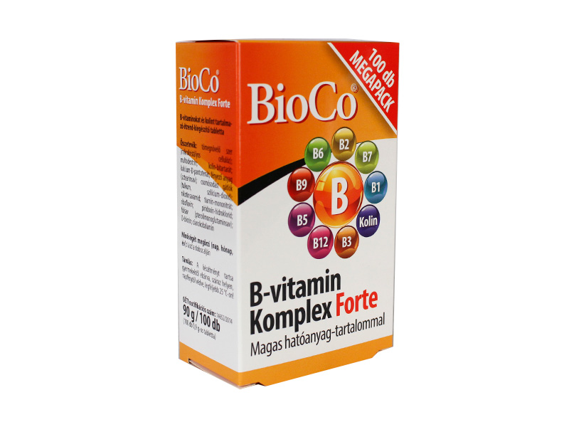 BIOCO B-VITAMIN KOMPLEX FORTE TABLETTA 100DB