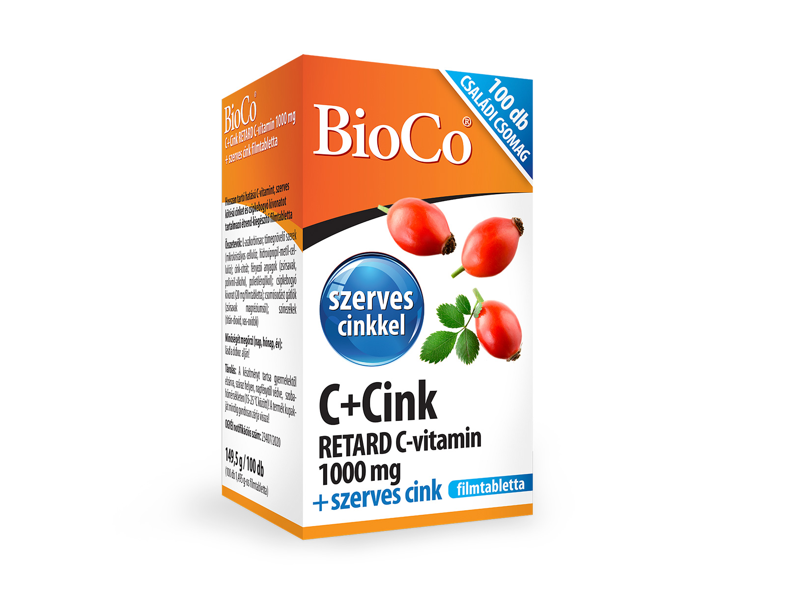 BIOCO C+CINK RETARD C-VITAMIN 1000MG 100DB