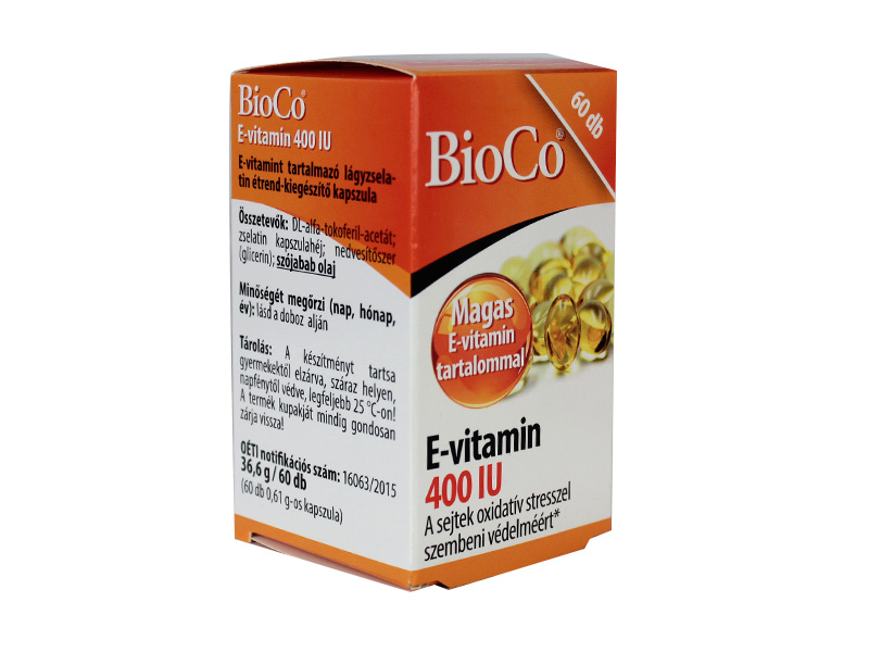 BIOCO E-VITAMIN 400 IU 60DB