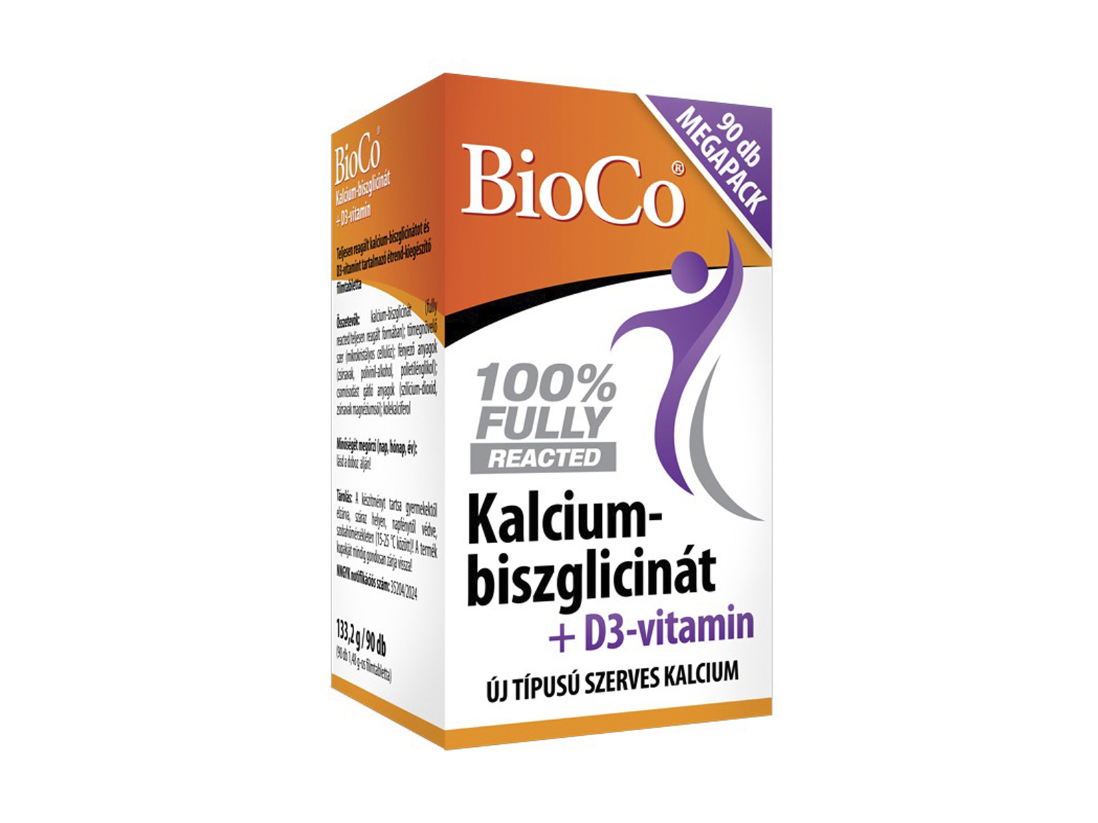 BIOCO KALCIUM-BISZGLICINÁT+D3-VITAMIN MEGAPACK 90DB