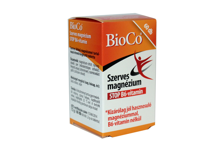 BIOCO SZERVES MAGNÉZIUM STOP TABLETTA 60DB