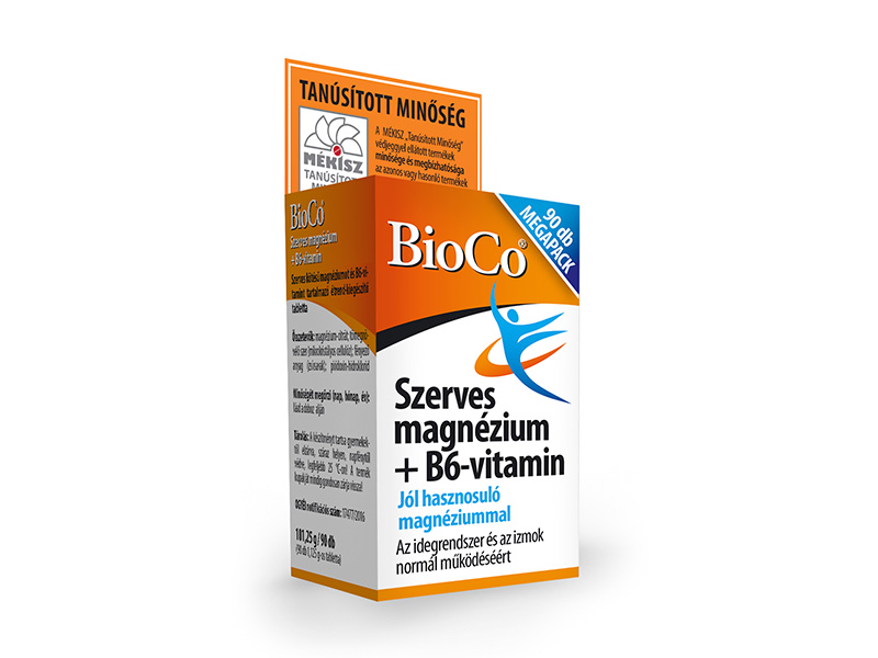 BIOCO SZERVES MAGNÉZIUM+B6 TABLETTA MEGAPACK 90DB