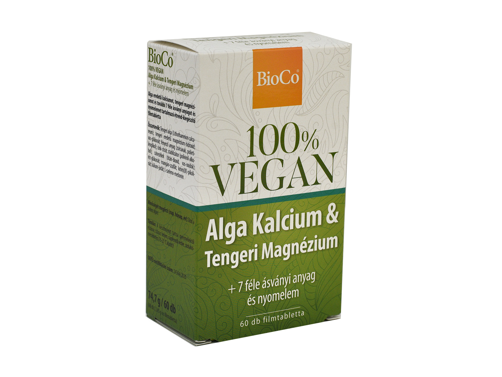 BIOCO VEGAN ALGA KALCIUM-TENGERI MAGNÉZIUM 60DB