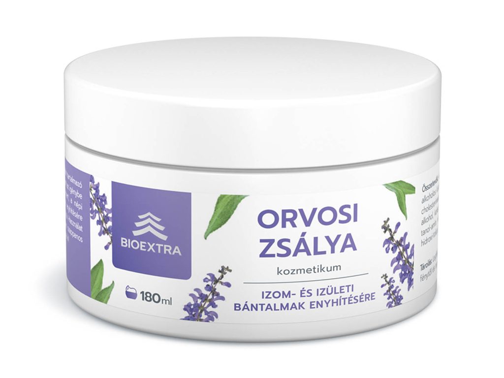 BIOEXTRA ORVOSI ZSÁLYA BEDÖRZSÖLŐ KRÉM 180ML