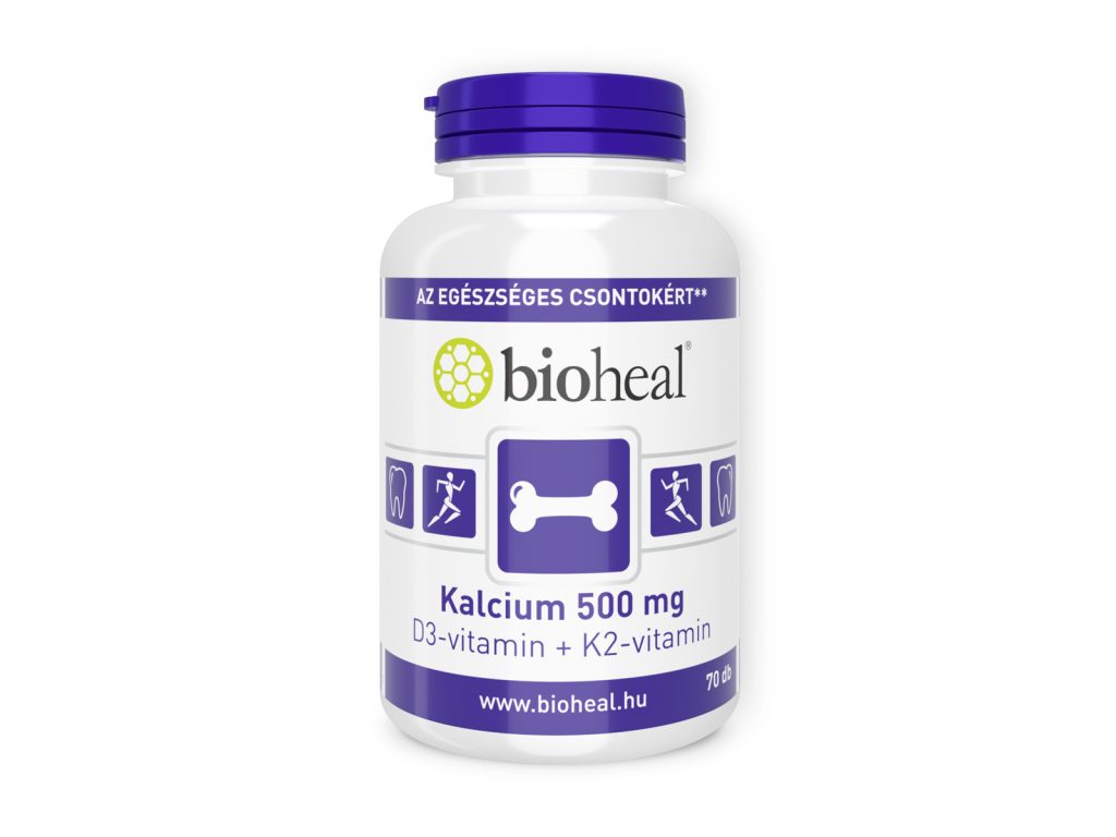 BIOHEAL KALCIUM 500MG + D3-VITAMIN + K2-VITAMIN 70DB