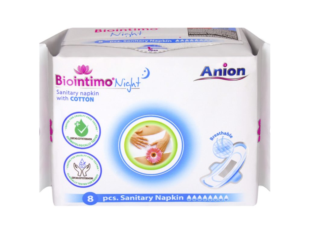 BIOINTIMO ANION ÉJSZAKAI INTIMBETÉT 8DB