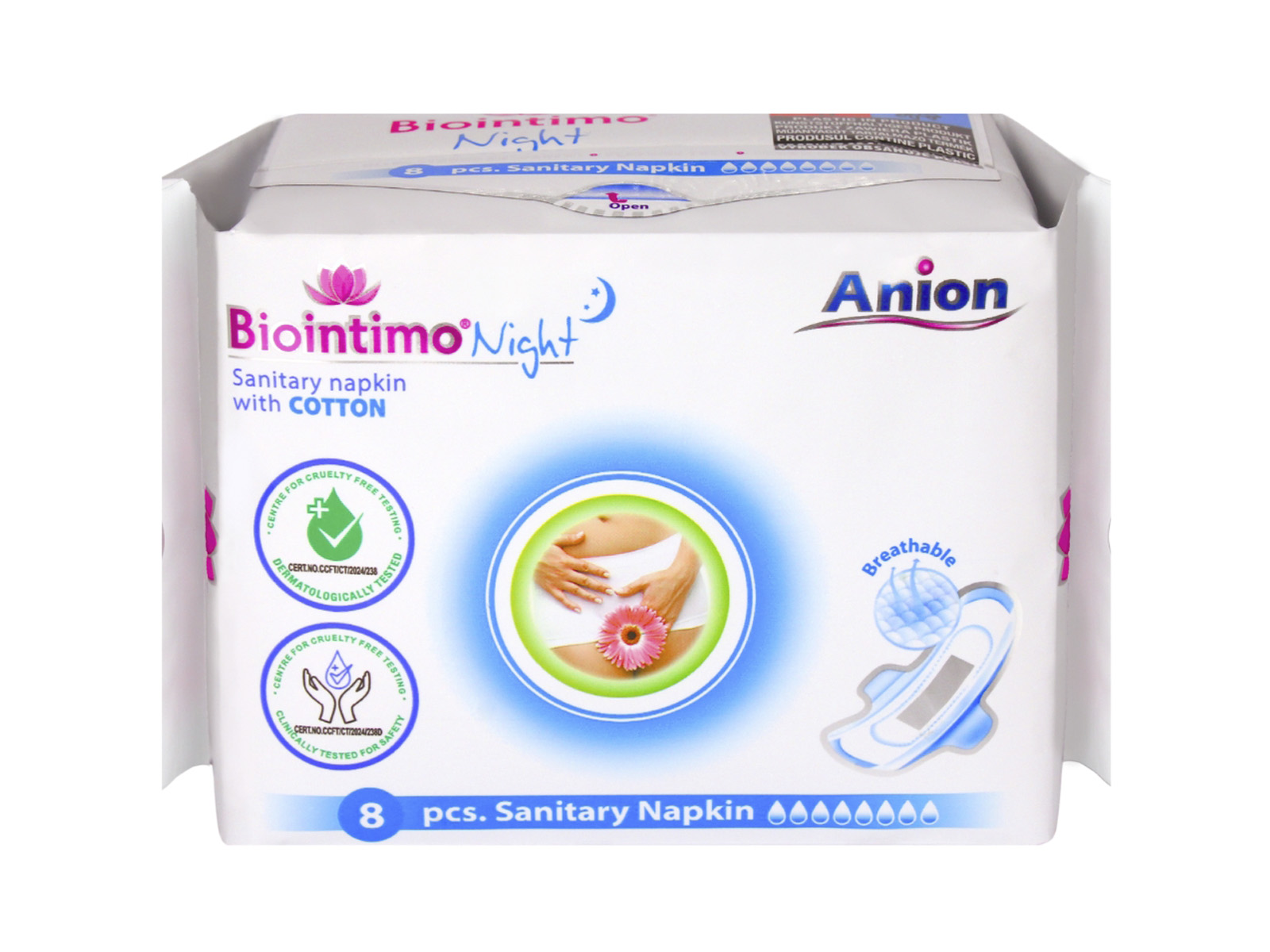 BIOINTIMO ANION ÉJSZAKAI INTIMBETÉT 8DB