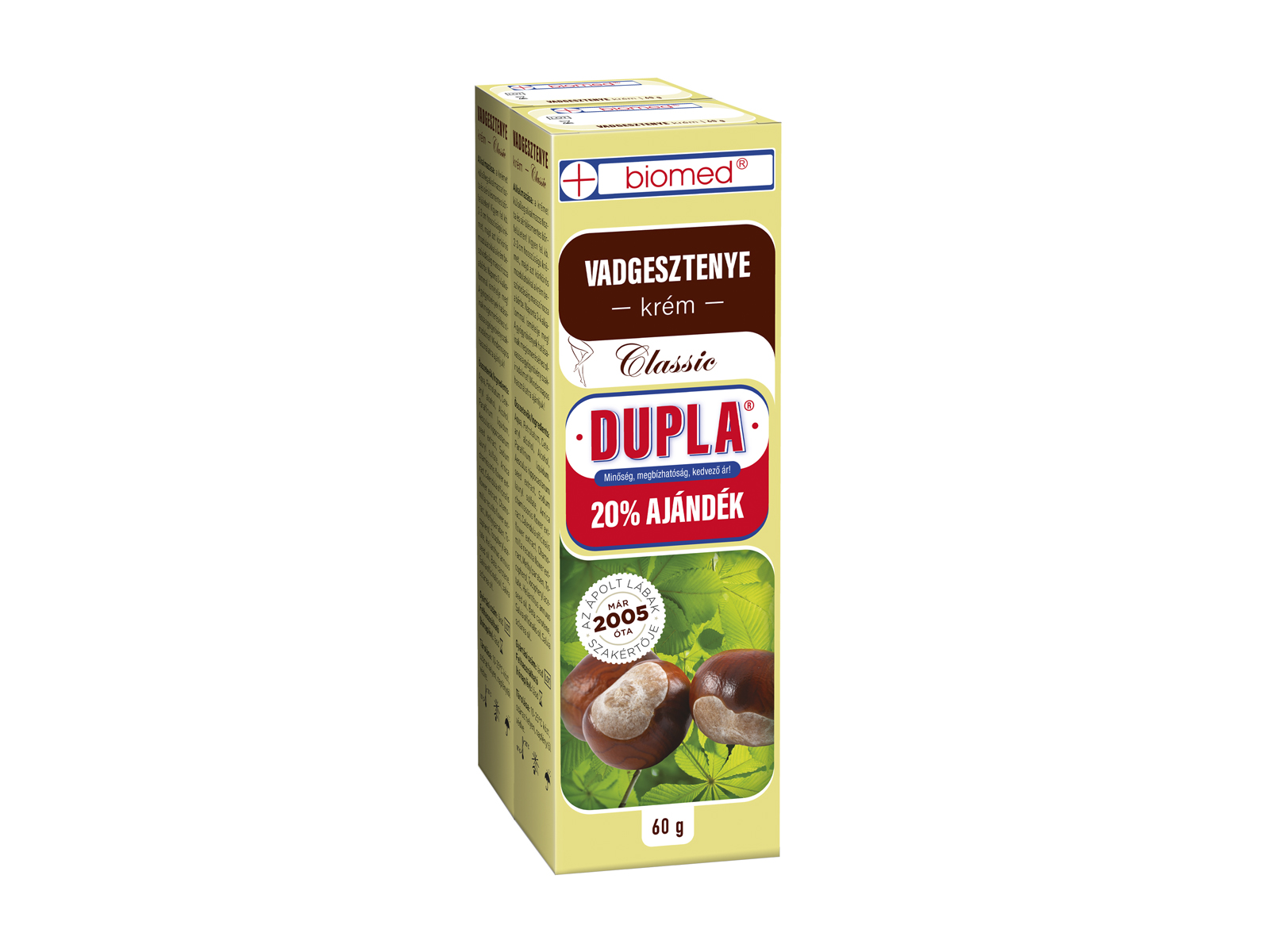 BIOMED VADGESZTENYE KRÉM DUPLA  2X60G