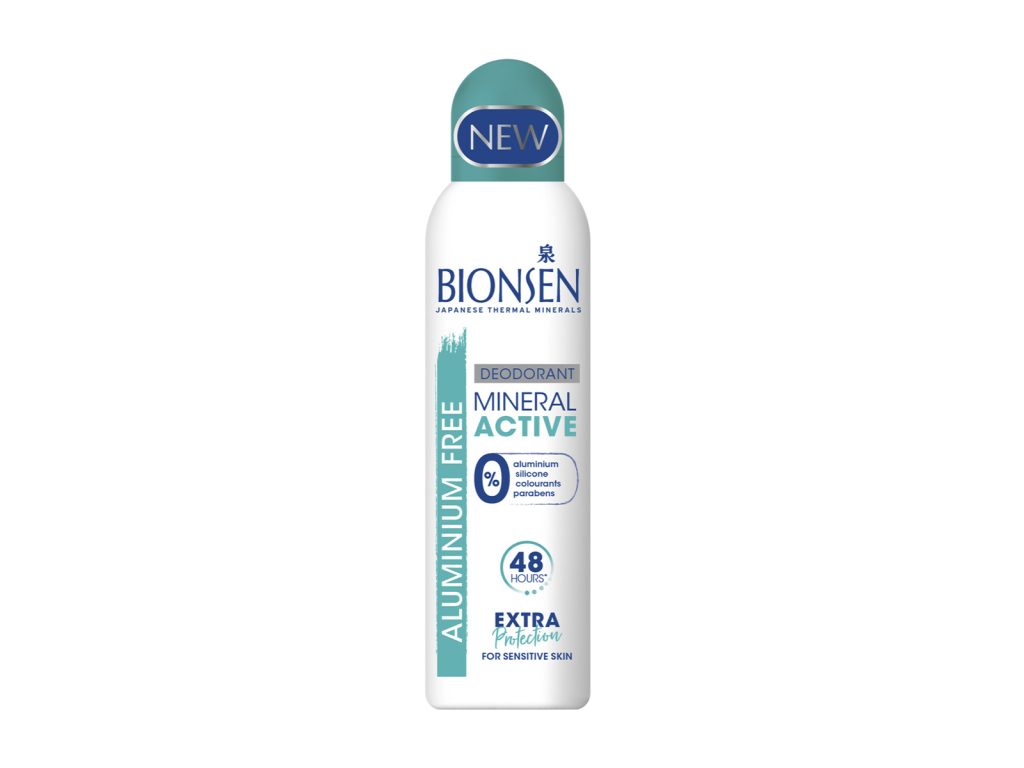 BIONSEN DEODORANT MINERAL ACTIVE ALUMINIUM MENTES 150ML
