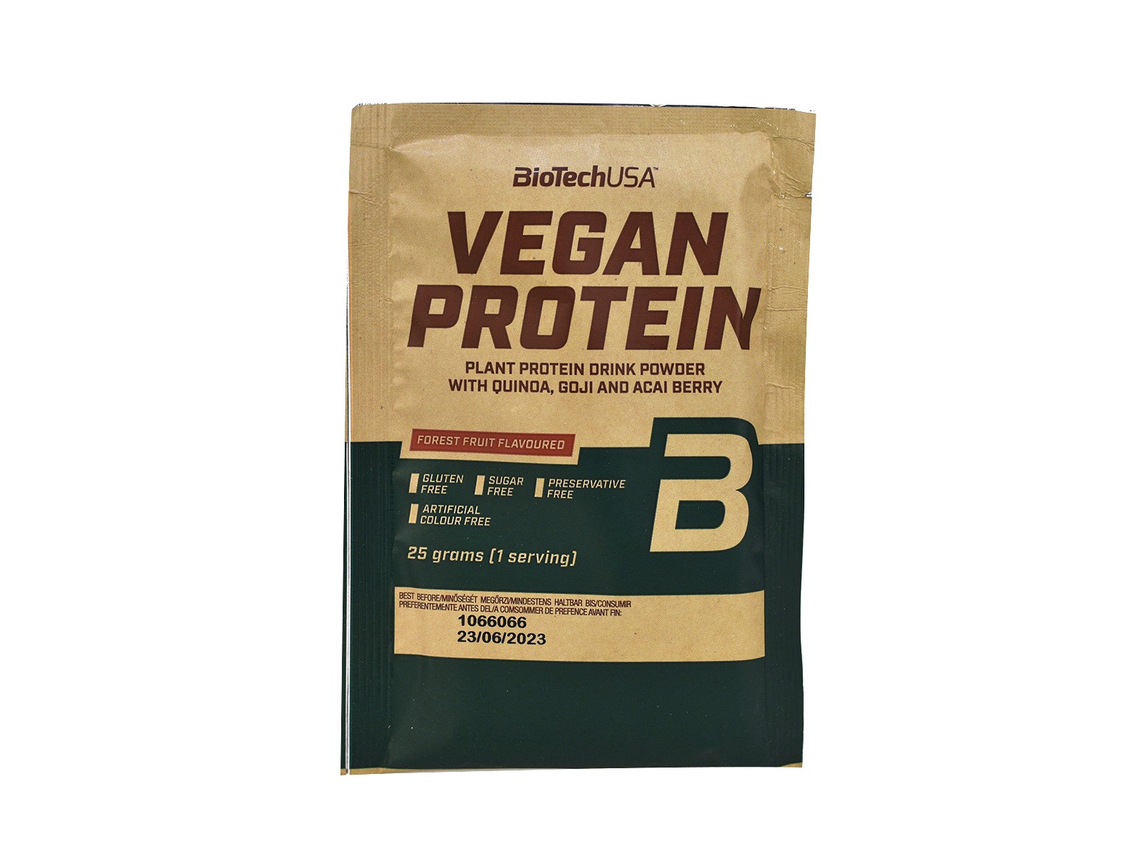 BIOTECHUSA VEGAN PROTEIN ERDEI GYÜMÖLCS ÍZŰ 25G
