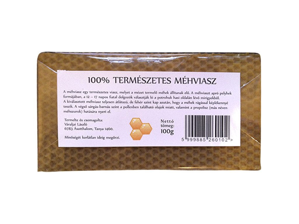 BIVALYOS TANYA TERMÉSZETES MÉHVIASZ 100% 9DB-OS