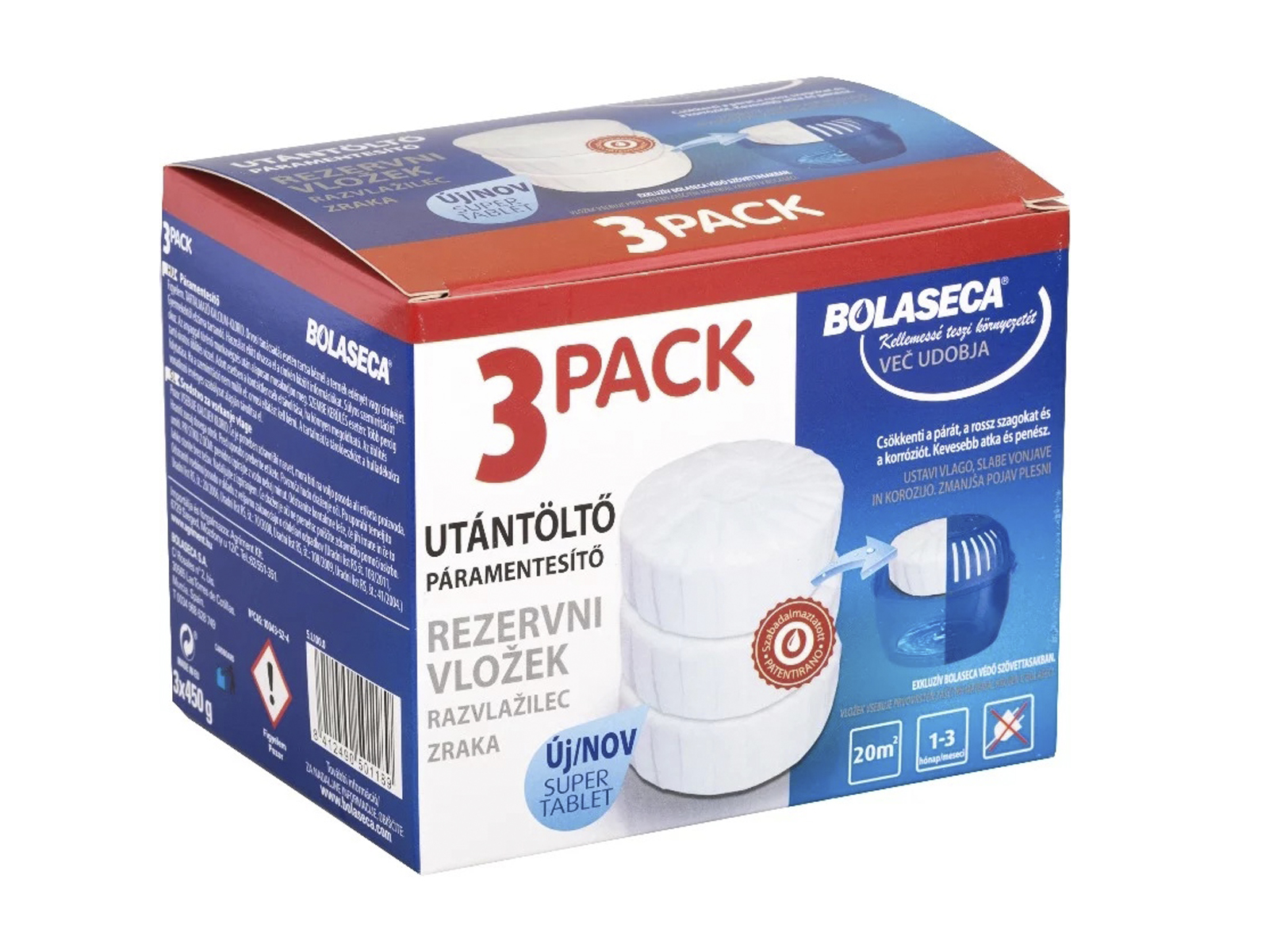 BOLASECA PÁRAMENTESÍTŐ UTÁNTÖLTŐ 3DB