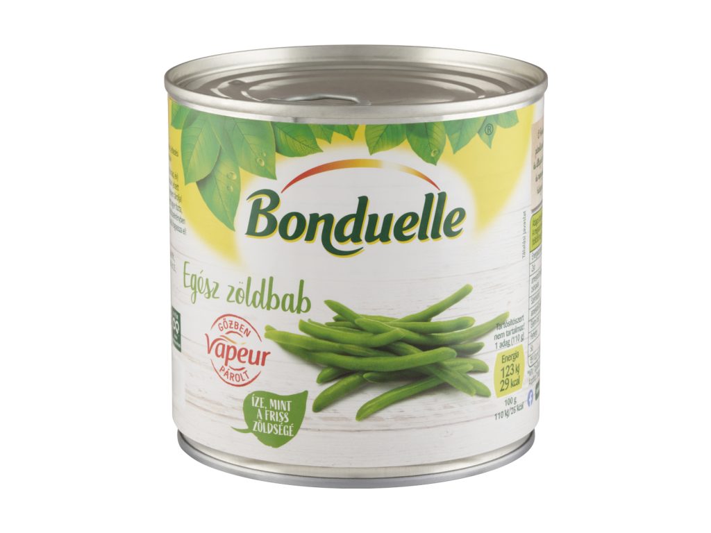 BONDUELLE VAPEUR-GŐZBEN PÁROLT EGÉSZ ZÖLDBAB 295G