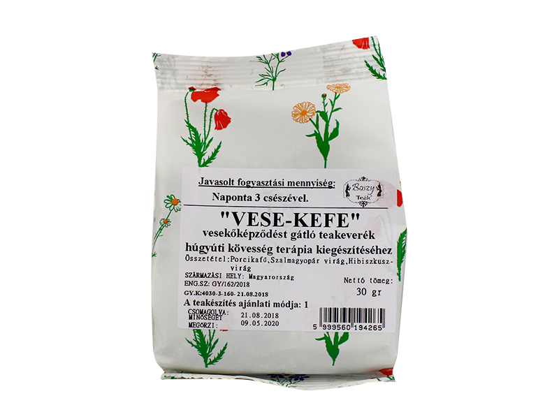 BOSZY TEA VESE-KEFE VESEKŐKÉPZŐDÉST GÁTLÓ TEAKEVERÉK 30G