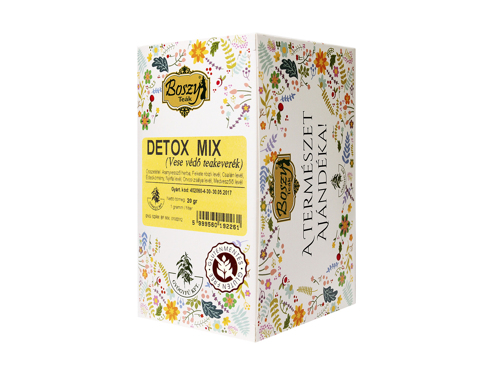 BOSZY DETOX MIX VESEVÉDŐ FILTERES TEAKEVERÉK 20DB
