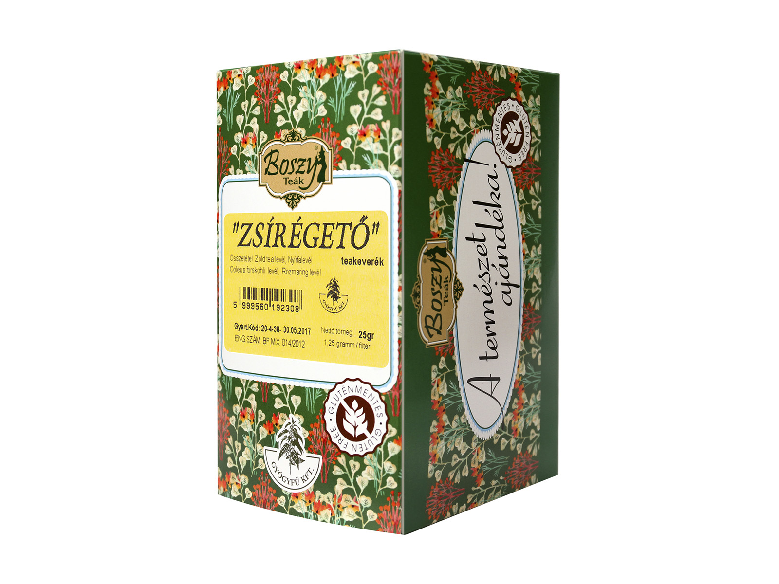 BOSZY TEAKEVERÉK ZSÍRÉGETŐ 20DB