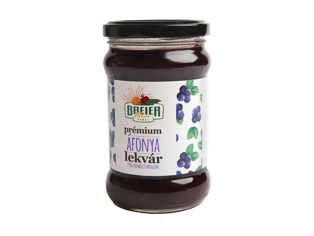 BREIER FARM PRÉMIUM ÁFONYALEKVÁR 75% GYÜMÖLCSTARTALOMMAL 330G