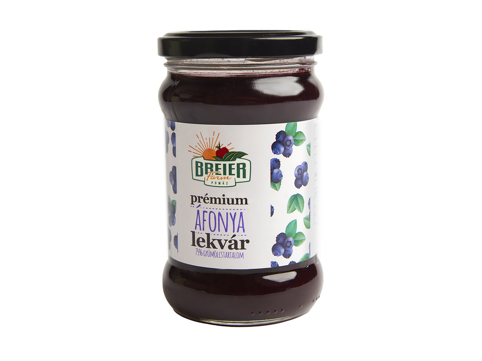 BREIER FARM PRÉMIUM ÁFONYALEKVÁR 75% GYÜMÖLCSTARTALOMMAL 330G