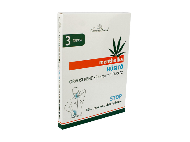 CANNADERM MENTHOLKA HŰSÍTŐ TAPASZ 3DB