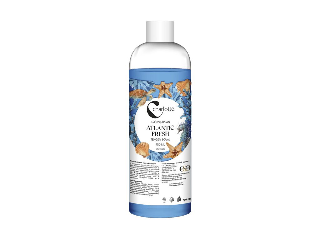 CHARLOTTE KRÉMSZAPPAN ATLANTIC FRESH TENGERI SÓVAL UTÁNTÖLTŐ 750ML