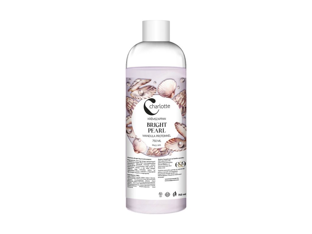 CHARLOTTE KRÉMSZAPPAN BRIGHT PEARL MANDULA PROTEINNEL UTÁNTÖLTŐ 750ML