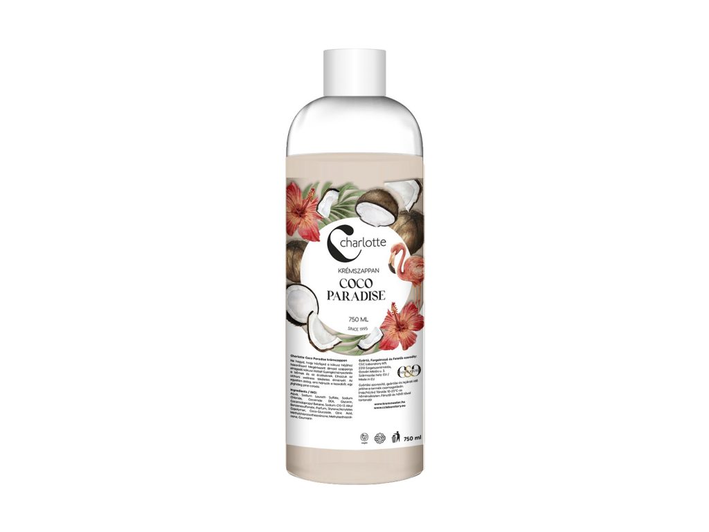 CHARLOTTE KRÉMSZAPPAN COCO PARADISE UTÁNTÖLTŐ 750ML