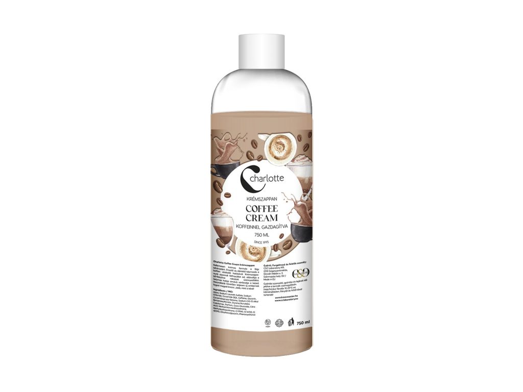 CHARLOTTE KRÉMSZAPPAN COFFEE CREAM KOFFEINNEL UTÁNTÖLTŐ 750ML