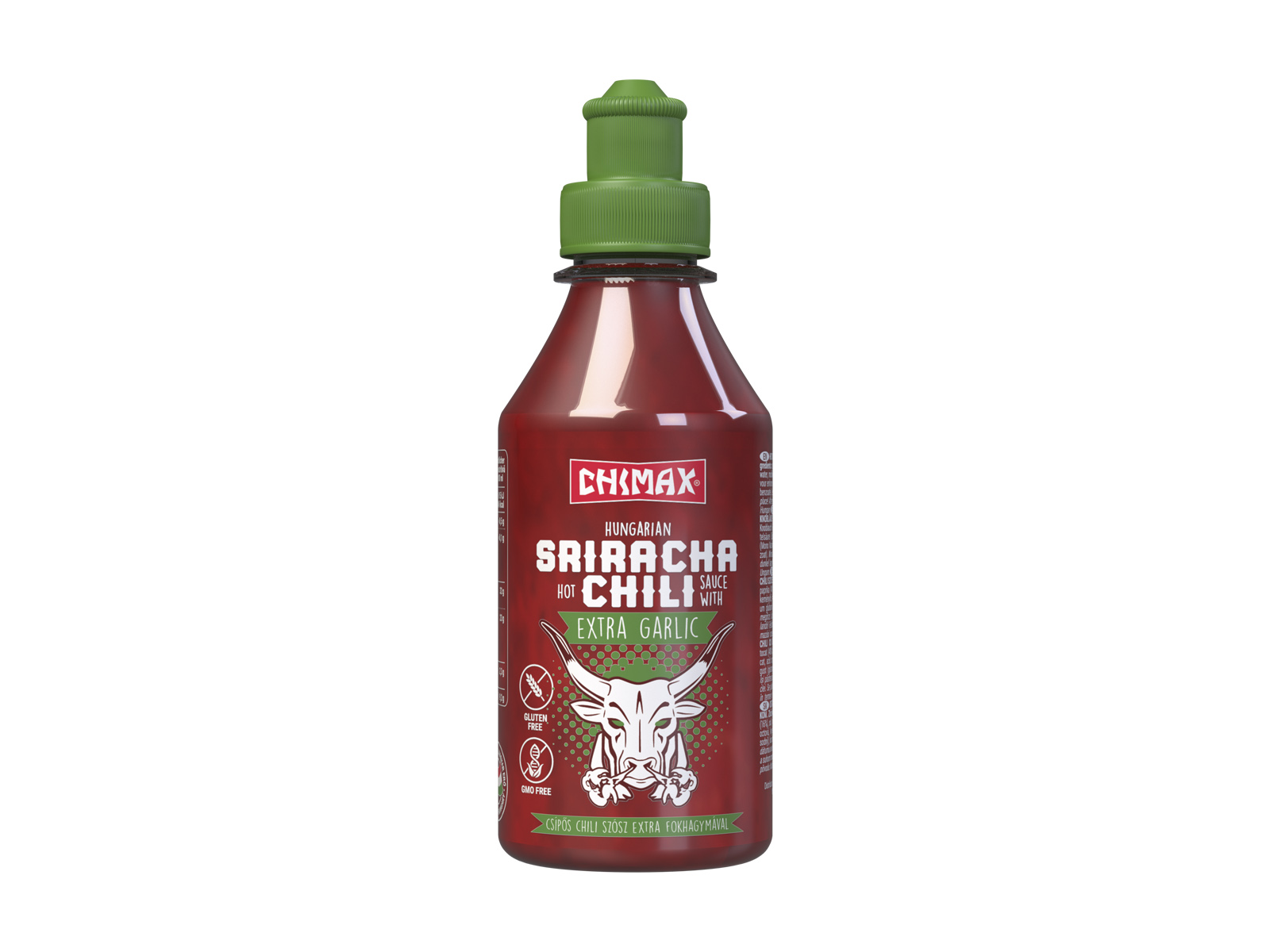 CHIMAX SRIRACHA CHILI SZÓSZ EXTRA FOKHAGYMÁVAL, CSÍPŐS 250ML
