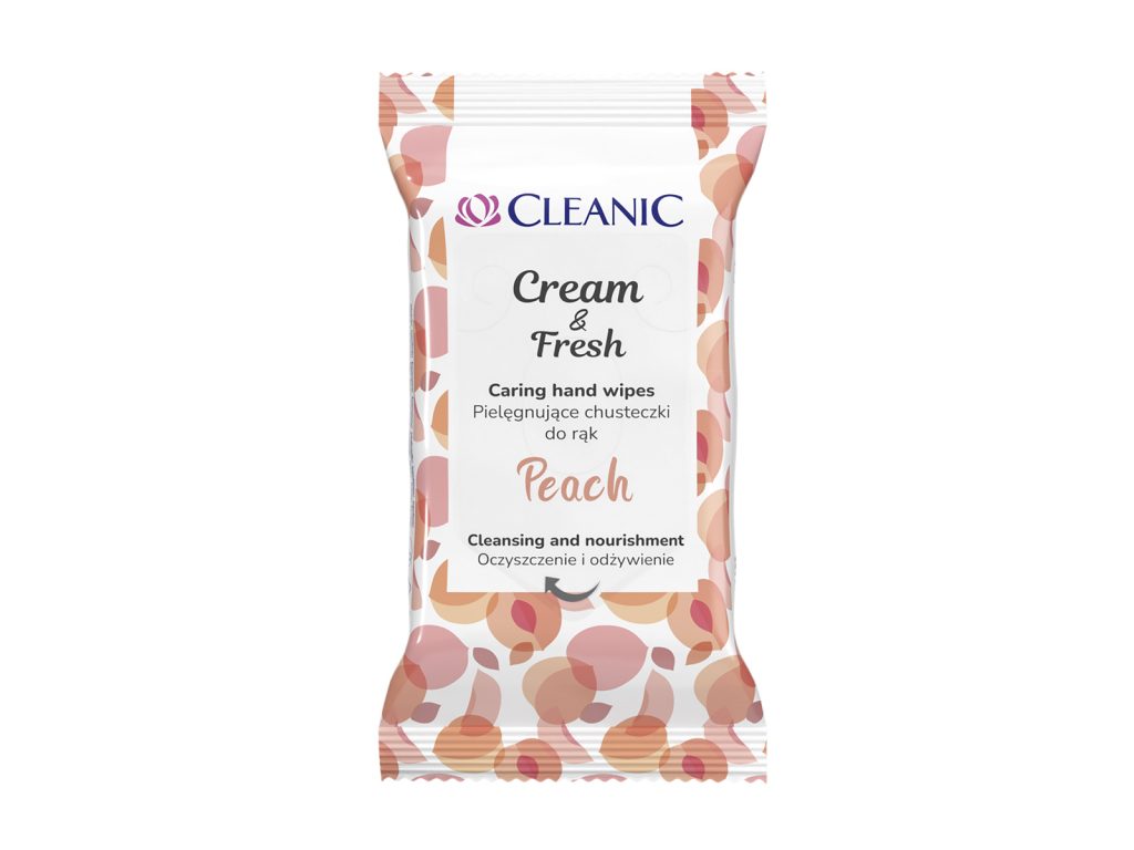 CLEANIC FRISSÍTŐ TÖRLŐKENDŐ - PEACH 15DB