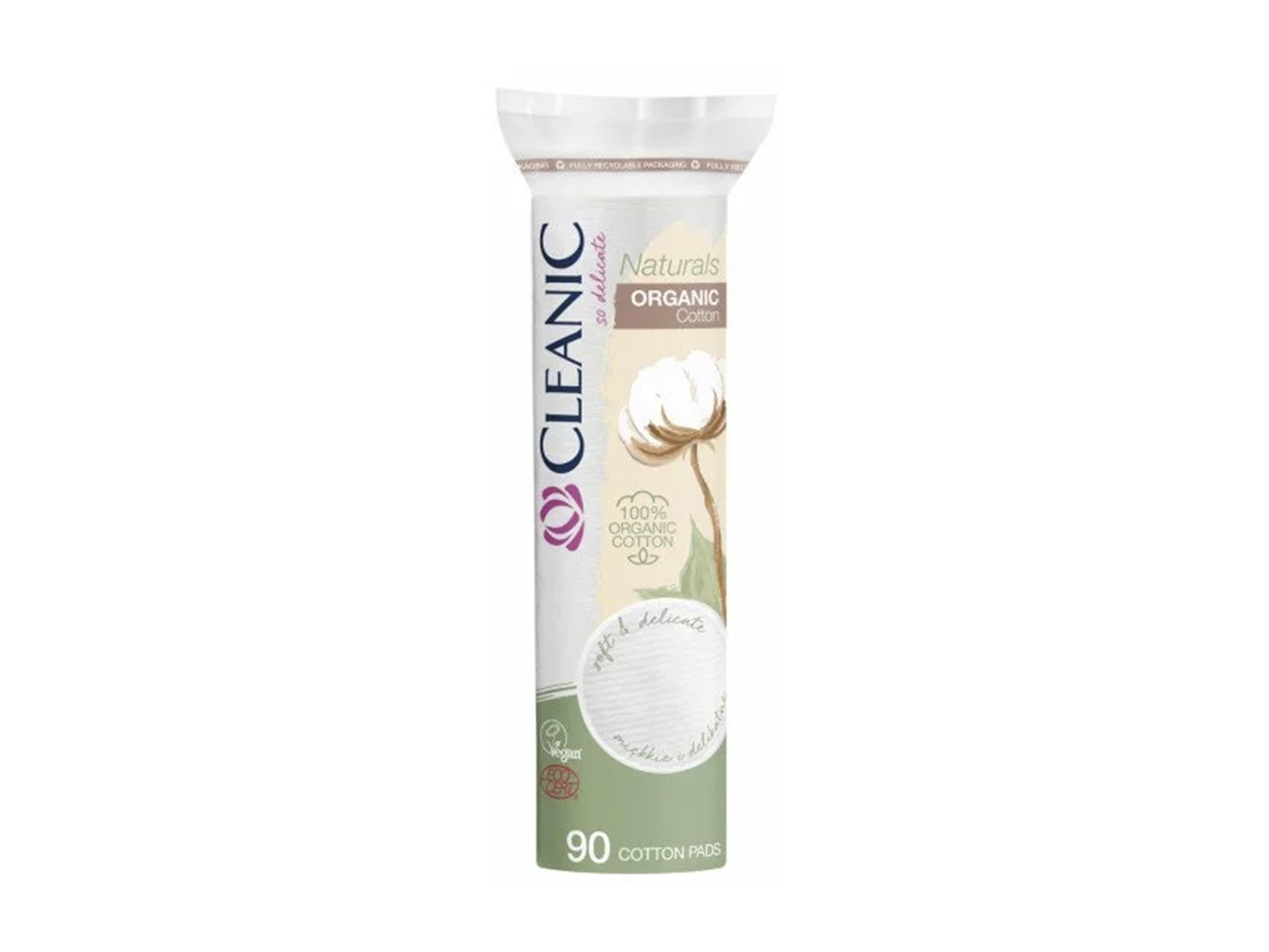 CLEANIC NATURALS ORGANIC 100% PAMUT VATTAKORONG 90DB